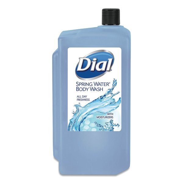 Dial Professional Antibacterial Body Wash, Spring Water, 1 L Refill Cartridge, PK8 4031